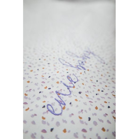 ENIE BABY POVLEČENÍ BAVLNĚNÉ FRAGMENTS PURPLE 100X135 A 40X60 CM - POVLEČENÍ DO POSTÝLKY - SPINKÁNÍ