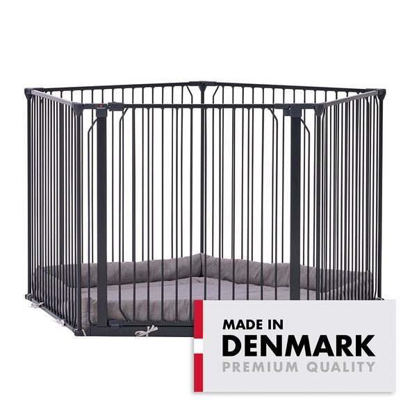 BABY DAN UNIVERZÁLNÍ OHRÁDKA BABYDAN CARL PENTAGON PLAYPEN, ČERNÁ - OHRÁDKY - KOUPÁNÍ A ZDRAVÍ