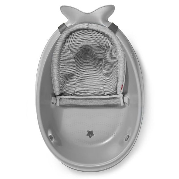 SKIP HOP VANIČKA S ERGONOMICKOU PODLOŽKOU MOBY 3 FÁZOVÁ ŠEDÁ - VANIČKY PLASTOVÉ - KOUPÁNÍ A ZDRAVÍ