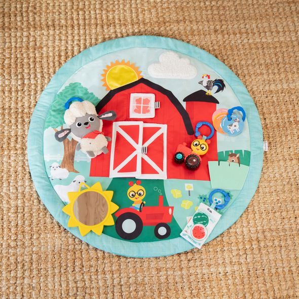 BABY EINSTEIN DEKA NA HRANÍ PRO ROZVOJ MOTORIKY A SMYSLŮ HAPPY HARVEST™ TOUCH & FEEL, 0M+ - HRACÍ DEKY - PRO DĚTI