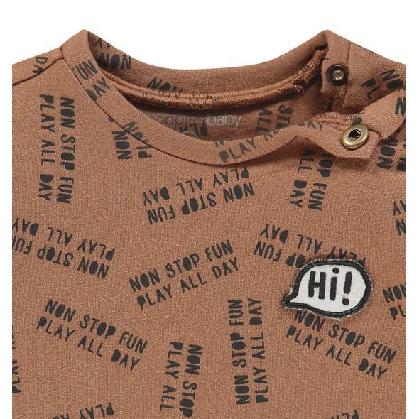 NOPPIES SWEATER PASCOE WASHED WOOD - KABÁTKY, MIKINKY - PRO DĚTI