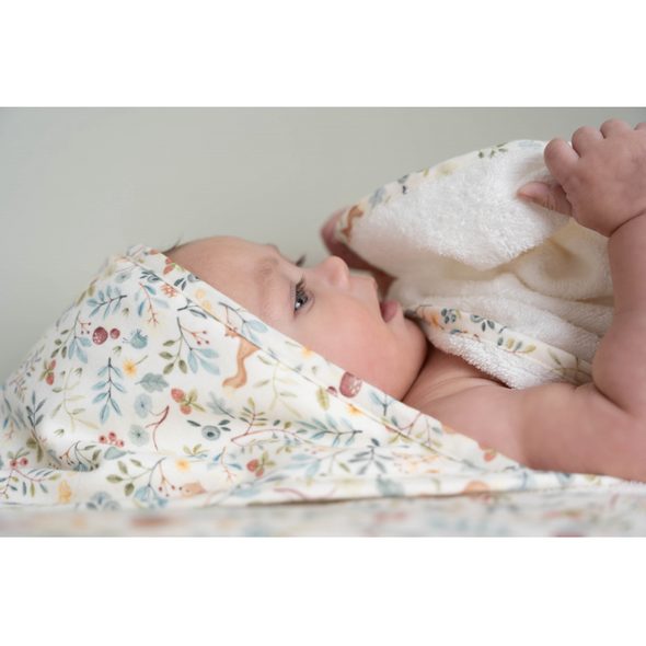 LITTLE DUTCH OSUŠKA S KAPUCÍ 75X75 CM FOREST WONDERS - OSUŠKY A DĚTSKÉ ŽUPANY - KOUPÁNÍ A ZDRAVÍ