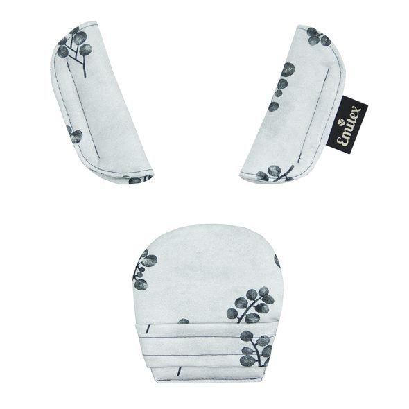 EMITEX SOUPRAVA POLSTROVÁNÍ GREY BLOOMS - POLSTROVÁNÍ PÁSŮ - AUTOSEDAČKY A PŘÍSLUŠENSTVÍ