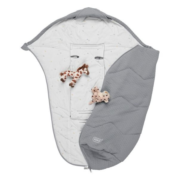 VOKSI BREEZE LIGHT GREY FIELDS - FUSAKY DO KOČÁRKU - KOČÁRKY A PŘÍSLUŠENSTVÍ