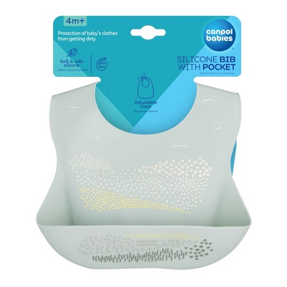 CANPOL BABIES SILIKONOVÝ BRYNDÁK S KAPSOU ZELENÝ - BRYNDÁKY - KRMENÍ