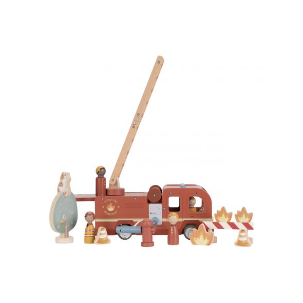 LITTLE DUTCH HASIČSKÝ NÁKLAĎÁK DŘEVĚNÝ - LITTLE DUTCH - PRO DĚTI