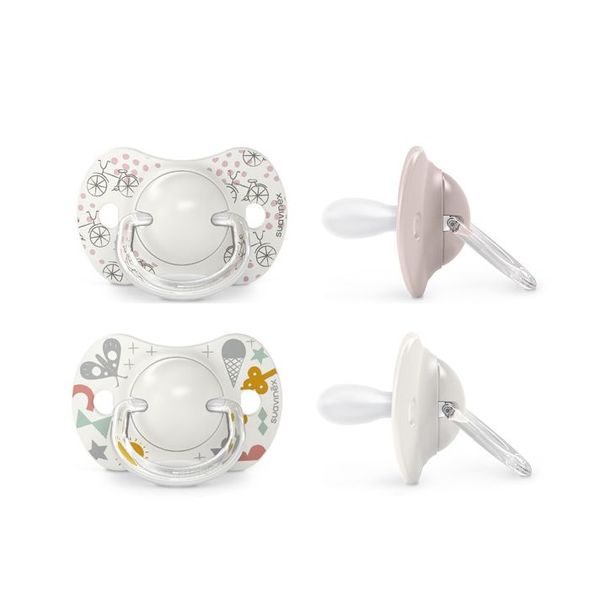 SUAVINEX SUAVINEX | DUDLÍK SX PRO FYZIOLOGICKÝ WALK 0/6M 2 KS - ŠIDÍTKA A DOPLŇKY - KRMENÍ