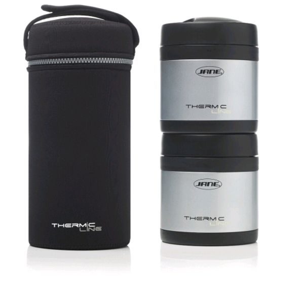 JANÉ TERMOSKA NA STRAVU 2X500ML + OBAL - TERMOOBALY A TERMOSKY - KRMENÍ