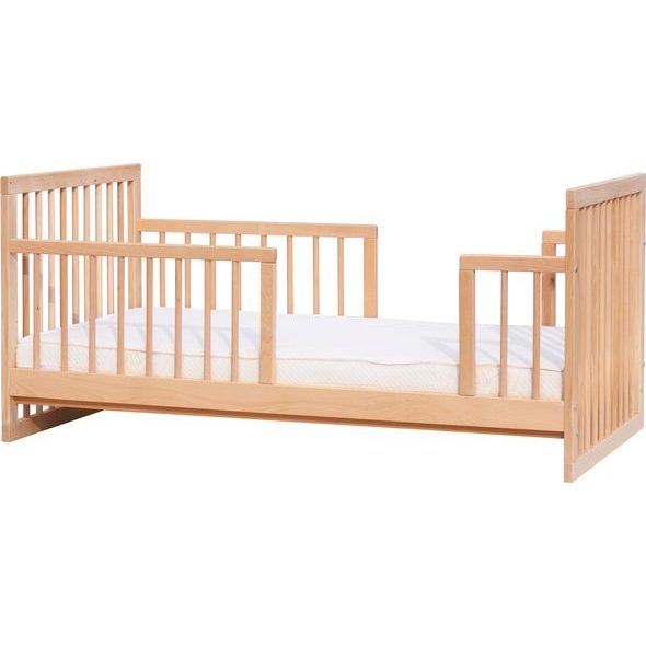 SCARLETT DĚTSKÁ POSTÝLKA KOMBI S VYNDAVACÍMI PŘÍČKAMI BUK PŘÍRODNÍ 140X70CM - DŘEVĚNÉ POSTÝLKY - SPINKÁNÍ