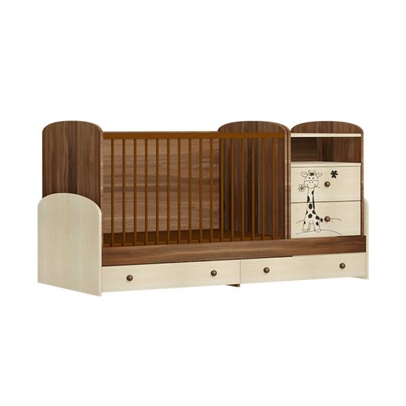 FAKTUM MAKAÓ KOMBI POSTÝLKA 70X120 CM - DŘEVĚNÉ POSTÝLKY - SPINKÁNÍ