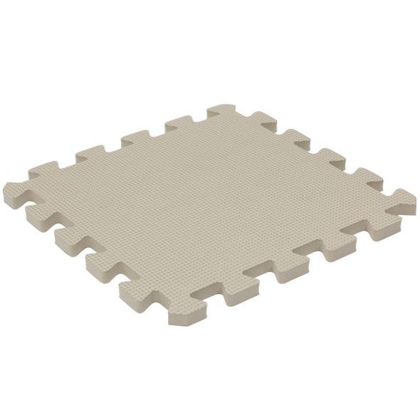 RIALTO BABY HRACÍ PODLOŽKA PUZZLE S OKRAJEM GREY BEIGE PINK 92X92 CM - HRACÍ PODLOŽKY NA ZEM - SPINKÁNÍ