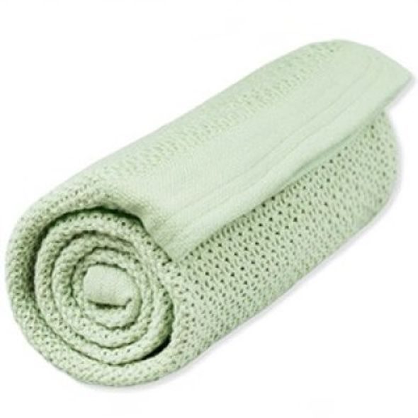 VINTER & BLOOM DEKA SOFT GRID ORGANIC TENDER GREEN - DĚTSKÉ DEKY PRO MIMINKA - SPINKÁNÍ