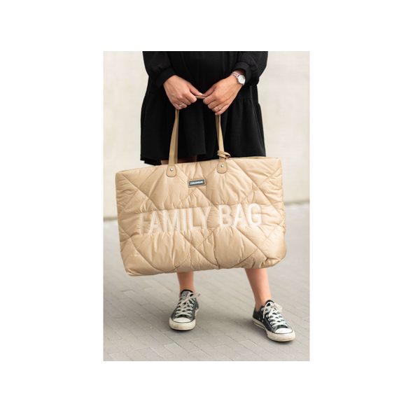 CHILDHOME CESTOVNÍ TAŠKA FAMILY BAG PUFFERED BEIGE - PŘEBALOVACÍ TAŠKY - KOČÁRKY A PŘÍSLUŠENSTVÍ
