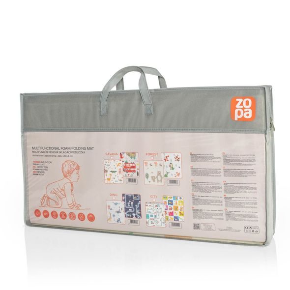 ZOPA MULTIFUNKČNÍ PĚNOVÁ SKLÁDACÍ PODLOŽKA OBOUSTRANNÁ 200X150 - HRACÍ PODLOŽKY NA ZEM - SPINKÁNÍ