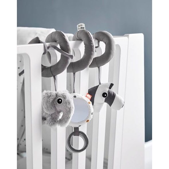 DONE BY DEER AKTIVNÍ HRACÍ SPIRÁLA FRIENDS - SPIRÁLY NA POSTÝLKU / AUTOSEDAČKU - PRO DĚTI