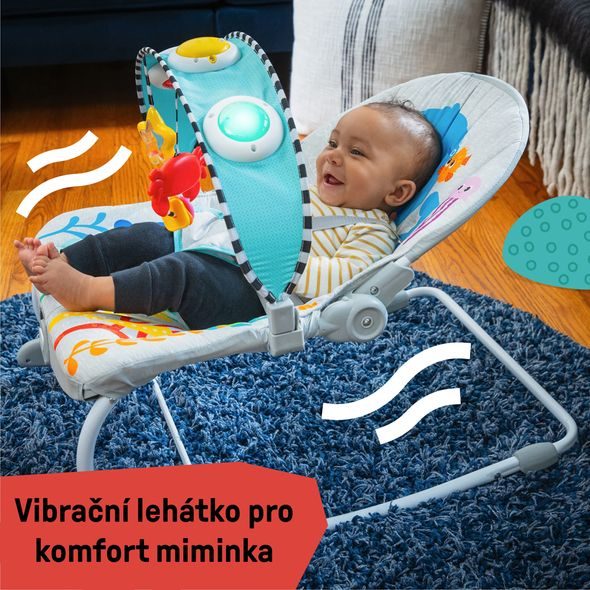 BABY EINSTEIN LEHÁTKO HUDEBNÍ VIBRAČNÍ KICK TO IT OPUS DO 18KG - LEHÁTKA A HOUPADLA - SPINKÁNÍ