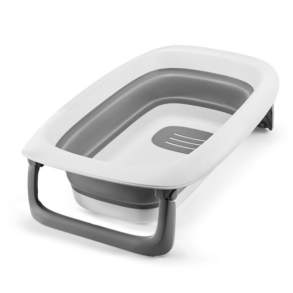 KINDERKRAFT STOLEK PŘEBALOVACÍ S VANIČKOU BUBBLY GREY - PŘEBALOVACÍ PULTY - PŘEBALOVÁNÍ