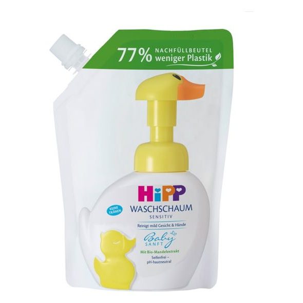 HIPP BABYSANFT PĚNA NA MYTÍ (NÁHRADNÍ NÁPLŇ) 250ML - NOVÉ SLOŽENÍ - ŠAMPONY A KOSMETIKA - KOUPÁNÍ A ZDRAVÍ