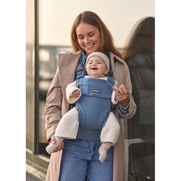 BABYBJORN BABYBJORN NOSÍTKO HARMONY WOVEN LIGHT BLUE MÉLANGE - ERGONOMICKÁ NOSÍTKA - NOŠENÍ & SPORT