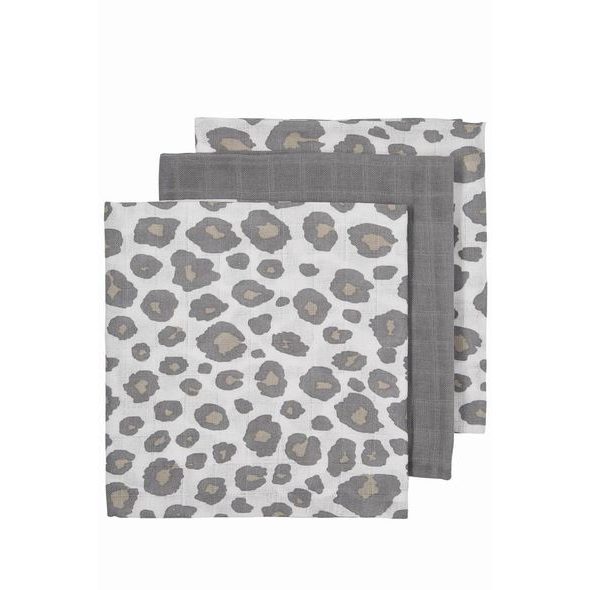 MEYCO PLENKY 3-BALENÍ PANTHER NEUTRAL/UNI GREY/PANTHER NEUTRAL - LÁTKOVÉ PLENY SKLÁDANÉ - PŘEBALOVÁNÍ