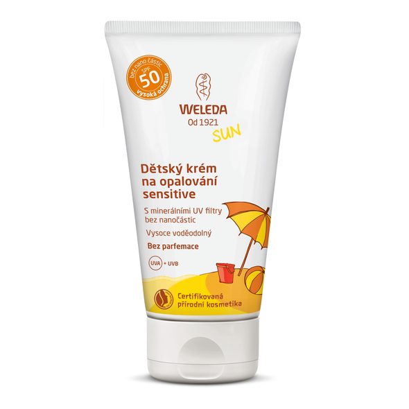 WELEDA DĚTSKÝ KRÉM NA OPALOVÁNÍ SPF 50 SENSITIVE 50ML - DOMÁCÍ LÉKÁRNA - KOUPÁNÍ A ZDRAVÍ