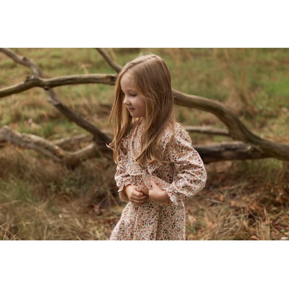 LITTLE DUTCH ŠATY DLOUHÝ RUKÁV SAFARI FLOWERS VEL. 86 - SUKNĚ A ŠATY - PRO DĚTI