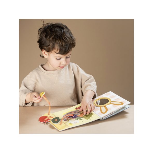 TAF TOYS KNÍŽKA S AKTIVITAMI GARDEN MY 1ST BUSY BOOK - KNÍŽKY PRO NEJMENŠÍ - PRO DĚTI
