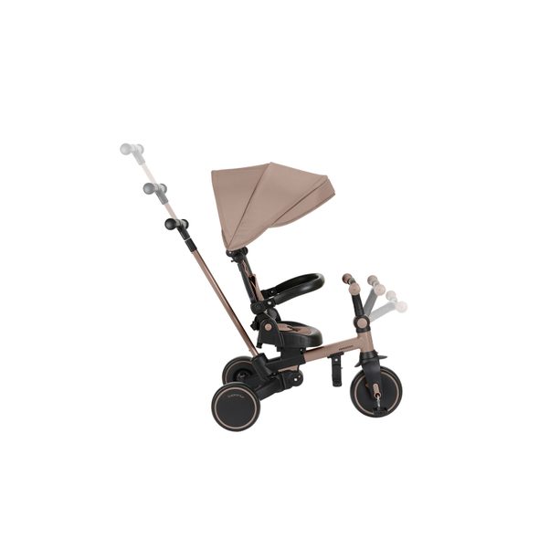 KIKKABOO TŘÍKOLKA 8V1 ALUMA BEIGE - TŘÍKOLKY ŠLAPACÍ - NOŠENÍ & SPORT