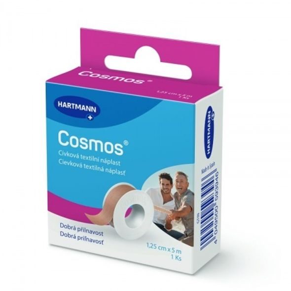 HARTMANN NÁPLAST COSMOS CÍVKOVÁ PEVNÁ 1.25 CM X 5 M 1 KS - NÁPLASTI - KOUPÁNÍ A ZDRAVÍ