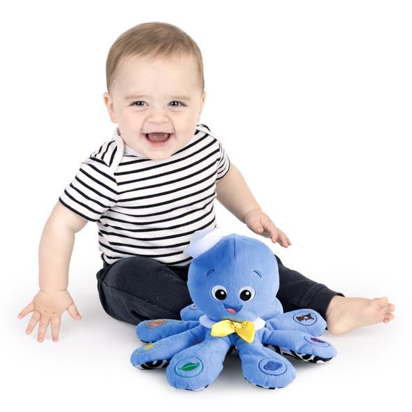 BABY EINSTEIN HRAČKA HUDEBNÍ CHOBOTNICE OCTOPLUSH™ 3M+ - MOTORICKÉ A HUDEBNÍ - PRO DĚTI