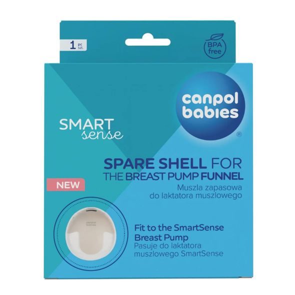 CANPOL BABIES NÁHRADNÍ SILIKONOVÝ TRYCHTÝŘ 24MM A ZÁSOBNÍK NA MLÉKO K ODSÁVAČCE MATEŘSKÉHO MLÉKA SMARTSENSE - ODSÁVAČKY MATEŘSKÉHO MLÉKA - KRMENÍ