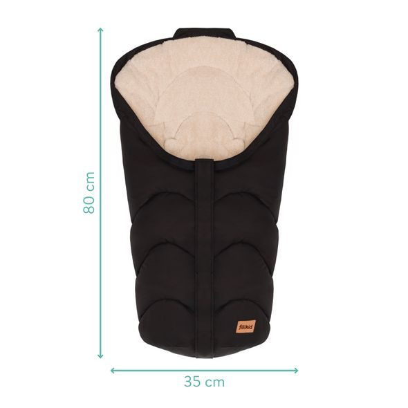 FILLIKID FUSAK ZIMNÍ TORRE GR.0 BLACK, TEDDY PLUSH - FUSAKY DO KOČÁRKU - KOČÁRKY A PŘÍSLUŠENSTVÍ