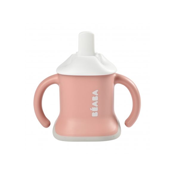 BEABA TRÉNOVACÍ HRNEK 3V1 OLD PINK - DĚTSKÉ HRNEČKY - KRMENÍ