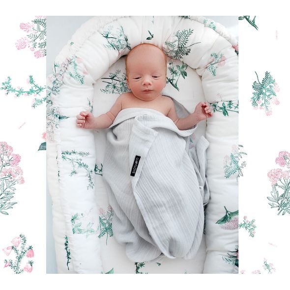 LULLALOVE HNÍZDEČKO PRO MIMINKO MOON GARDEN - HNÍZDEČKA - SPINKÁNÍ