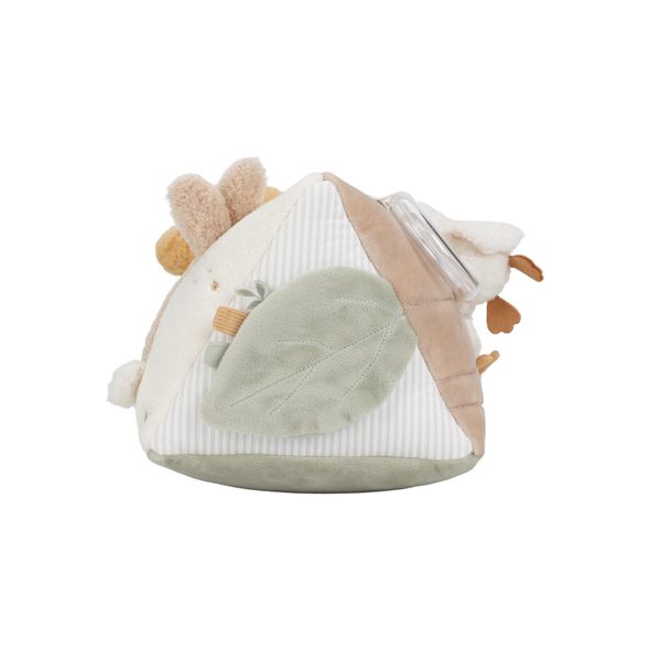 LITTLE DUTCH POLŠTÁŘEK TROJHRANNÝ S AKTIVITAMI NEWBORN NATURALS - FARMA - PRO DĚTI