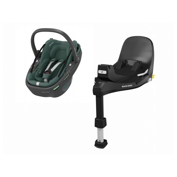 MAXI-COSI CORAL 360 AUTOSEDAČKA ESSENTIAL GREEN + ZÁKLADNA FAMILYFIX 360 PRO - AUTOSEDAČKY 0-13KG - AUTOSEDAČKY A PŘÍSLUŠENSTVÍ