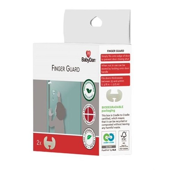 BABYDAN OCHRANA PROTI PŘISKŘÍPNUTÍ PRSTŮ FINGER GUARD 2KS BIO - BEZPEČNOST DĚTÍ V DOMÁCNOSTI - KOUPÁNÍ A ZDRAVÍ