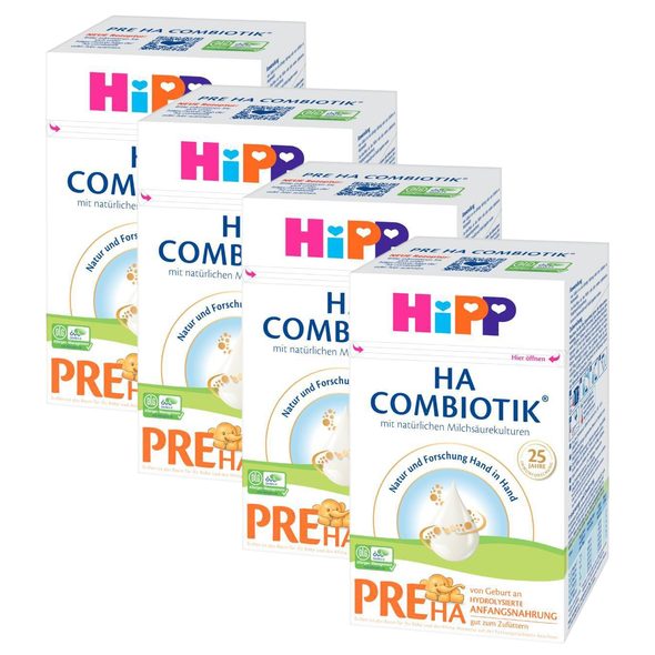 HIPP 4X POČÁTEČNÍ KOJENECKÁ VÝŽIVA HIPP HA 1 COMBIOTIK 600G - KOJENECKÁ MLÉKA - KRMENÍ