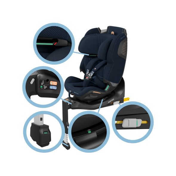 MAXI-COSI EMERALD 360 PRO AUTOSEDAČKA AUTHENTIC BLUE - AUTOSEDAČKY 0-36KG - AUTOSEDAČKY A PŘÍSLUŠENSTVÍ