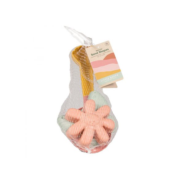 LITTLE DUTCH SADA NA PÍSEK 3 KS KVĚTINY A MOTÝLI - HRAČKY NA PÍSEK - PRO DĚTI