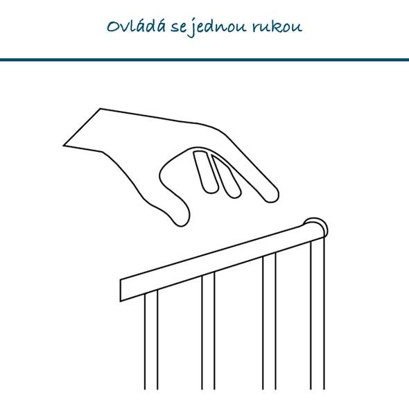 BABY DAN UNIVERZÁLNÍ PROSTOROVÁ ZÁBRANA BABYDAN CARL XX WIDE, ČERNÁ - OHRÁDKY - KOUPÁNÍ A ZDRAVÍ