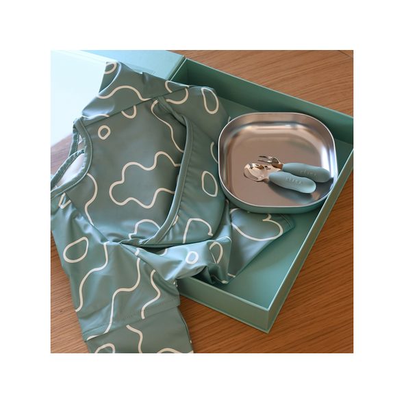 BEABA JÍDELNÍ SADA PRO NEJMENŠÍ SAGE GREEN - VÝHODNÉ SADY - KRMENÍ