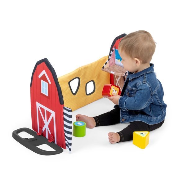 BABY EINSTEIN DEKA NA HRANÍ S 3D FARMOU BUSY BARNYARD™ 0M+ - HRACÍ PODLOŽKY NA ZEM - SPINKÁNÍ