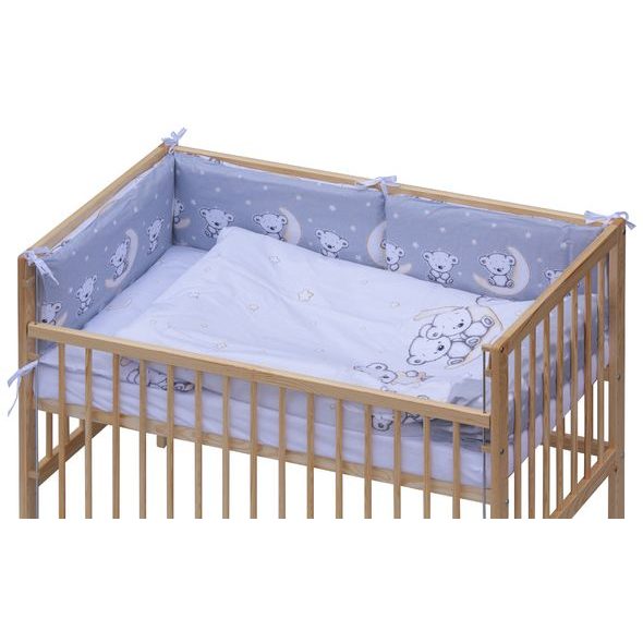 SCARLETT DĚTSKÁ POSTÝLKA SE STAHOVACÍ BOČNICÍ - PŘÍRODNÍ ECO - 120X60 CM S KOMPLETNÍ VÝBAVOU TORO BÉŽOVÁ - DŘEVĚNÉ POSTÝLKY - SPINKÁNÍ