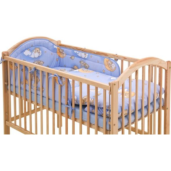 SCARLETT SOUPRAVA DO POSTÝLKY 3-DÍLNÁ MRÁČEK MODRÁ 90X120CM - POVLEČENÍ DO POSTÝLKY - SPINKÁNÍ