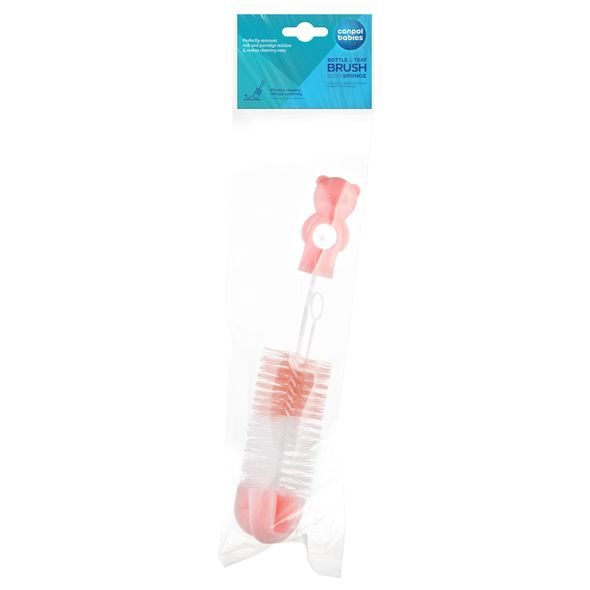 CANPOL BABIES KARTÁČ NA ČIŠTĚNÍ LÁHVÍ S HUBKOU - KARTÁČE NA LAHVE - KRMENÍ