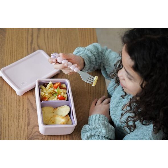 MELII SILIKONOVÝ BENTO BOX NA SVAČINU 700 ML - RŮŽOVÝ/FIALOVÝ - KRABIČKY NA SVAČINU - KRMENÍ