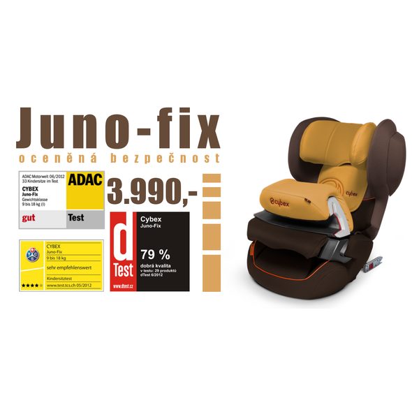 CYBEX JUNO-FIX 2016 (POSLEDNÍ VYSTAVENÉ ZBOŽÍ NA PRODEJNĚ) - AUTOSEDAČKY 9-18KG - AUTOSEDAČKY A PŘÍSLUŠENSTVÍ