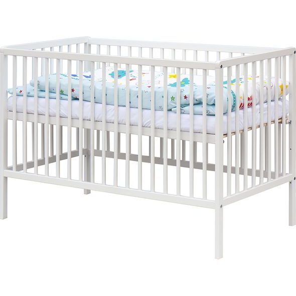 SCARLETT DĚTSKÁ POSTÝLKA S KOMPLETNÍ VÝBAVOU PAPILO 120 X 60 CM - DŘEVĚNÉ POSTÝLKY - SPINKÁNÍ