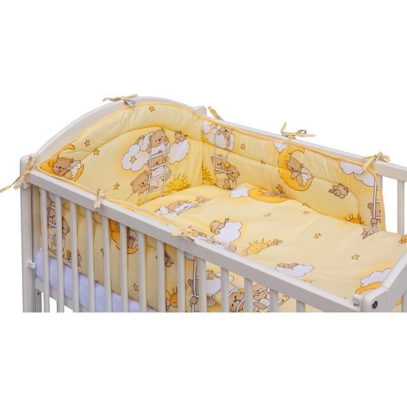 SCARLETT POSTÝLKA 120X60CM S KOMPLETNÍ VÝBAVOU MRÁČEK BÉŽOVÁ - DŘEVĚNÉ POSTÝLKY - SPINKÁNÍ